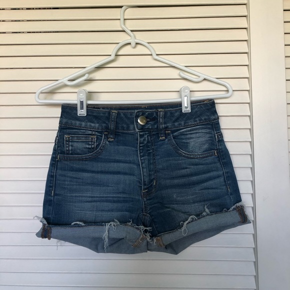 Highwaisted American Eagle Shortie Shorts - Picture 1 of 3